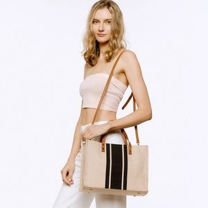 Canvas Stripe Tote Bag